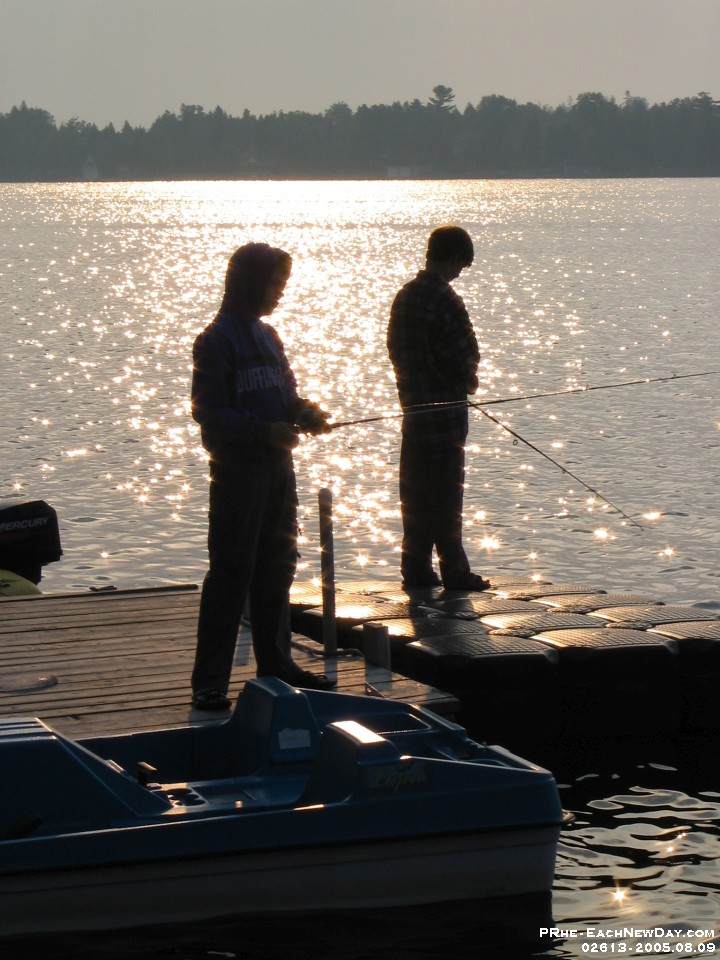 02613 - Daniel and Peter fishing off the dock